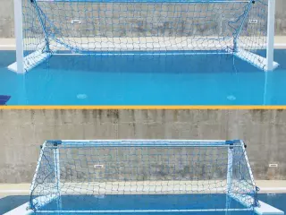 JUEGO 2 PORTERÍAS WATERPOLO REGLAMENTARIAS