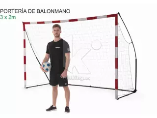 PORTERIA KICKSTER PORTATIL BALONMANO/FUTBOL SALA 2,4X1,7 M