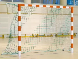 JUEGO 2 REDES BALONMANO / FÚTBOL SALA BICOLOR 4MM