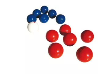 Boccia Ball. Petanca para interior y personas con movilidad reducida - Set 13 bolas. Ø86 mm - 300 gr