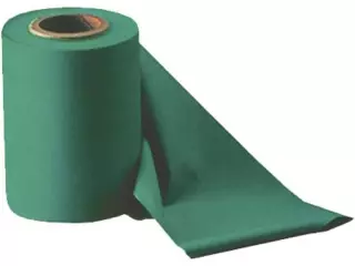 Rollo banda elástica látex 15 m x 15 cm x 0,55 mm - MEDIUM, VERDE