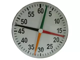 Cronómetro 4 agujas 60 cm con caja Acero Inox.