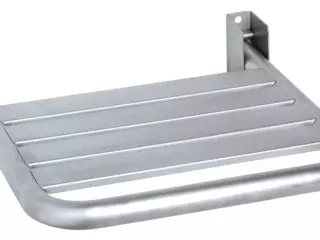 ASIENTO DUCHA ABATIBLE INOX. SATINADO.