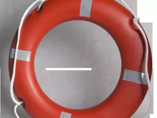 Aro salvavidas homologado SOLAS. Peso: 2,5 kgs. Medidas: 74 cm.