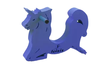 UNICORNIO CON CARGA DE EVA. 43 X 50 X 8 CM. FABRICADO CON FLG-E.  EN STOCK