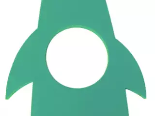 Tapiz flotante forma de Pingüino. Fabricado con FLG-E.