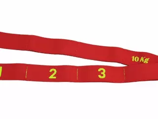 BANDA ELÁSTICA DOBLE CON AGARRES. INTENSIDAD 10 KG. ROJA