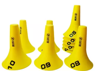 Set 10 Conos 23cm Numerados Zastor Flut-10N