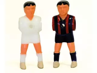 Set Jugadores de Futbolín con Piernas Separadas Blanco vs Azulgrana
