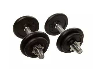 Set Mancuernas Pesas Cross Training Halterofilia 20 kg Home - Negro