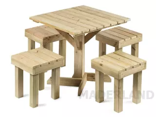 Set Teruel 80 x 80 x 75 cm PORTES GRATIS MESA Y CUATRO SILLAS