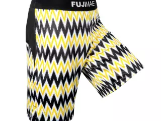 Shorts MMA ProWear Lite. Negro-Amarillo. M