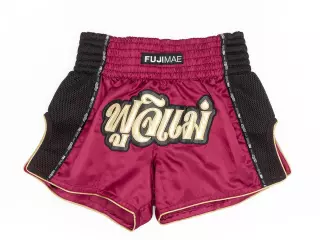 Shorts Thai ProWear. Granate/Oro. S