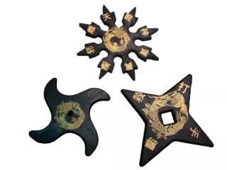 SHURIKENS DE GOMA (PACK DE 3)