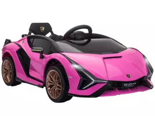 Coche Eléctrico 12V para Niños +3 Años Lamborghini SIAN Mando a Distancia Rosa