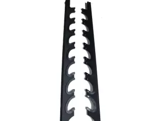 Soporte de pared para 8 barras olímpicas