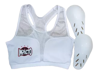 Protector pectoral femenino(top+copas de proteccion) BOXEO