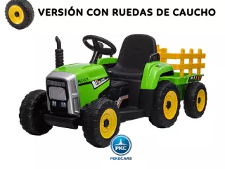 Tractor Eléctrico Blow Truck 12V Rojo/VERDE/AZUL/ROSA INFANTILTRACTOR ELÉCTRICO PEKETRAC 5100 12V ROJO