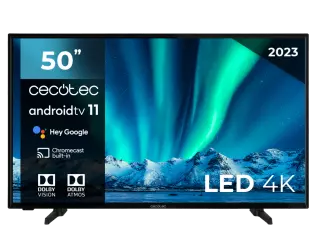 Smart TV de 50” TV Cecotec A series ALU00050. Televisión LED con resolución UHD y sistema operativo Android TV