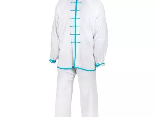 Uniforme Tai Chi Qïng. Blanco-Azul. M