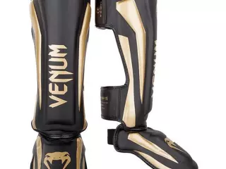 Venum Elite Standup Shinguards Negro-Oro ESPINILLERA
