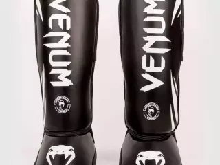 Venum Espinillera Niños Elite Negro-Blanco
