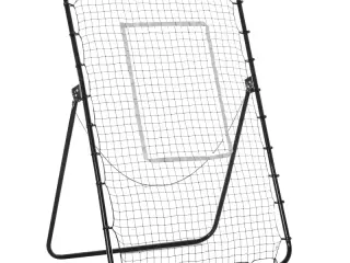Red de Rebote Plegable Reboteador de Metal con 4 Ángulos y Altura Ajustables para Entrenamiento de Fútbol Tenis Béisbol Deportes 123x73x178,5 cm Negro