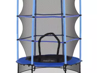 Trampolín para Niños de +3 Años Ø163 cm con Red de Seguridad y Marco de Acero Carga 50 kg para Interior y Exterior Azul/ROJO/NEGRO CAMA ELASTICA