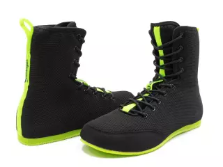 ZAPATILLAS BOXEO CHALLENGER HI-TOP negro-amarillo neon/negro-rojo