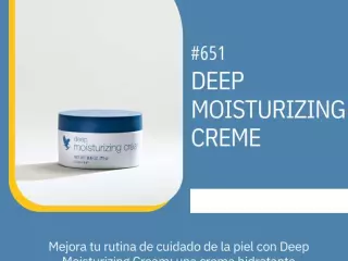 Crema para la hidratación profunda: Forever DEEP MOISTURIZIN