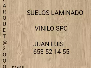 instalador de suelos  de maderas laminados vinilos spc