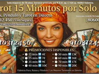 Tarot 15 Minutos por Solo 4€ Runas, Péndulo y Tarot en Direc