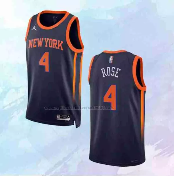 Camiseta New York Knicks Statement Negro 2022-23