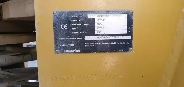 KOMATSU WA 500-3H