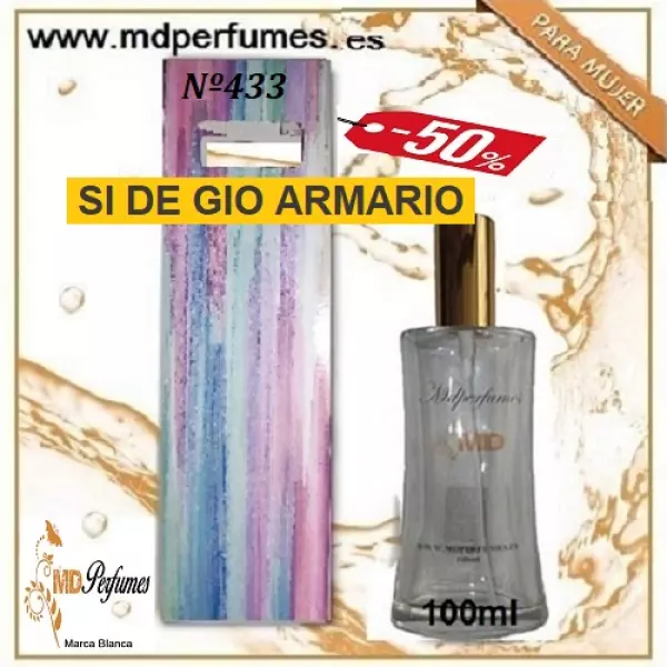 Oferta Perfume Mujer N&ordm;433 SI DE GIO ARMARIO Alta Gama 100ml