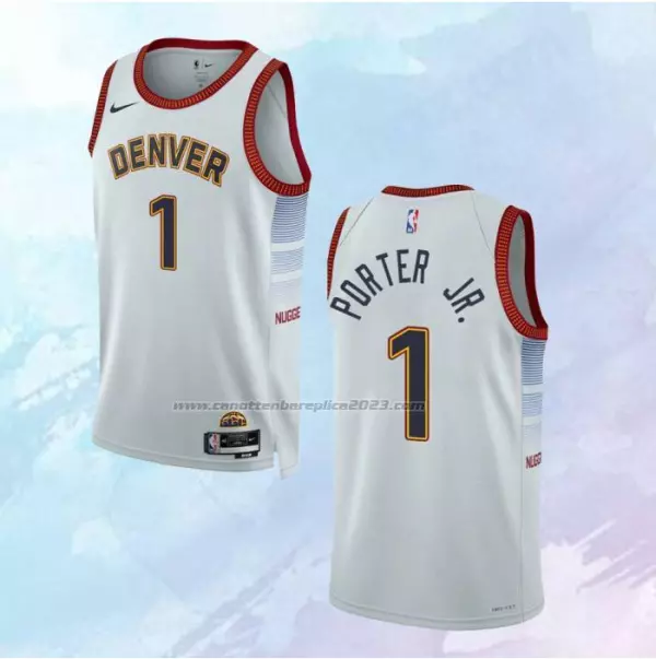Camiseta Denver Nuggets Ciudad Blanco 2022-23