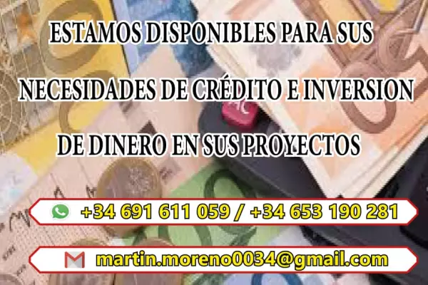 OFERTA DE PRÉSTAMO RÁPIDO ( martin.moreno0034@gmail.com )