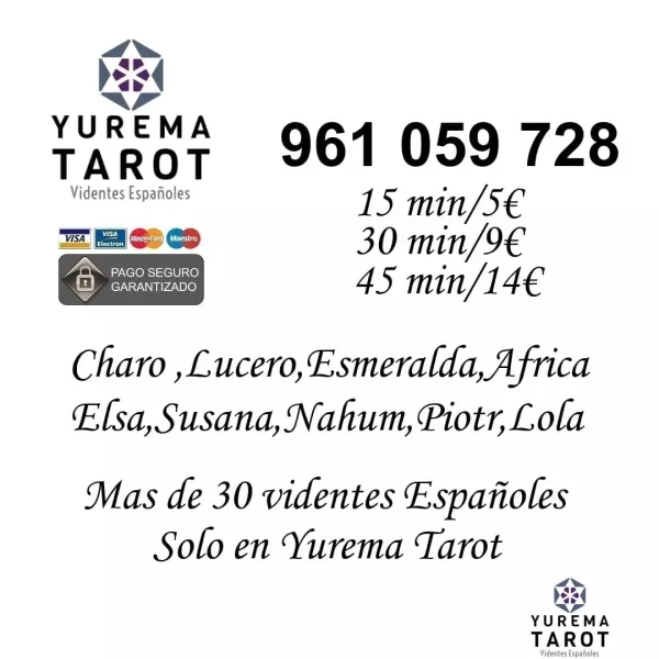 L"S MEJORE TAROTISTAS DE ESPAñA, VIDENTES, ASTROLOGIA,NUMERO