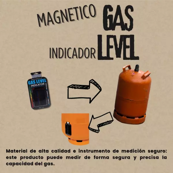 Medidor de nivel de gas de botella de butano o propano