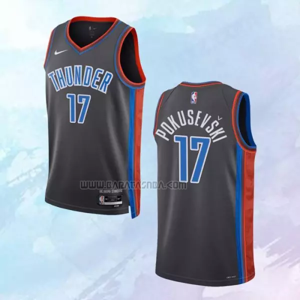 Camiseta Oklahoma City Thunder Ciudad Gris 2022-23
