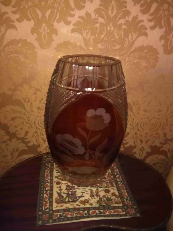 Jarrón decorativo de cristal de murano
