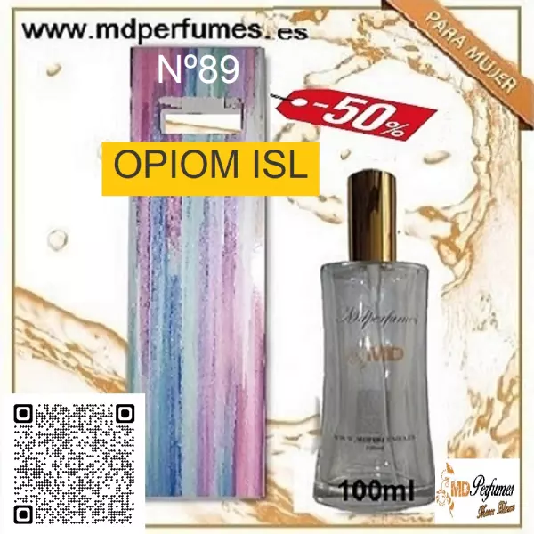 Oferta 10€; Perfume Equivalente mujer OPIOM ISL N89 Alta Gama