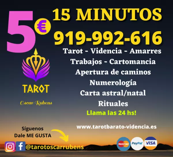 Despeja tus dudas tarot 15 minutos 5 euros