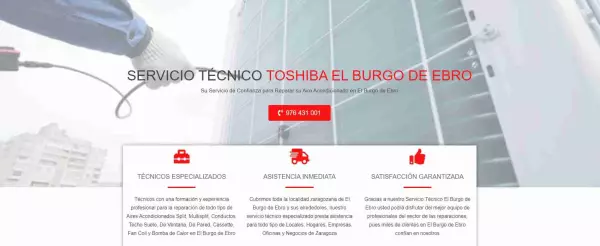 Servicio Técnico Toshiba El Burgo de Ebro 976553844