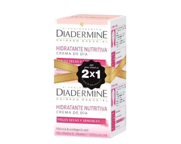 DIADERMINE CREMA FACIAL DE DÍA HIDRATANTE NUTRITIVA 2 X 50ML