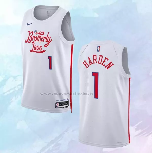 Camiseta Philadelphia 76ers Ciudad Blanco 2022-23