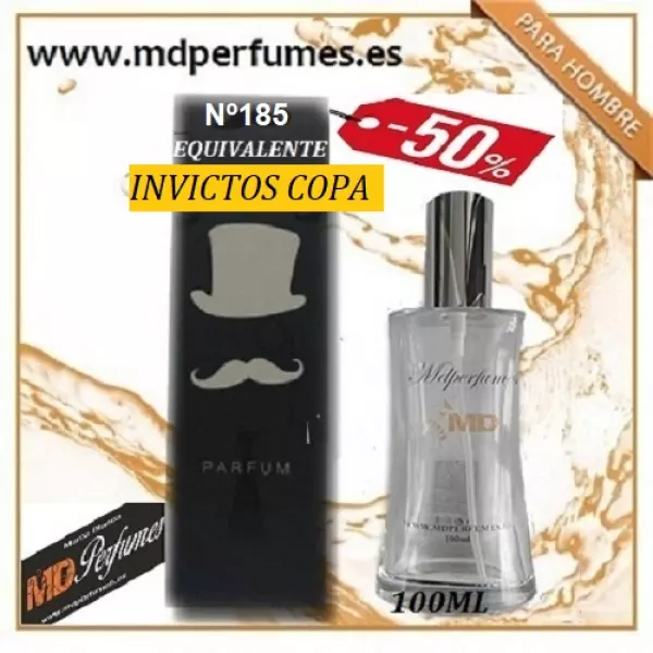 Oferta Perfume Hombre N&ordm;185 INVICTOS COPA Alta Gama 100ml 10