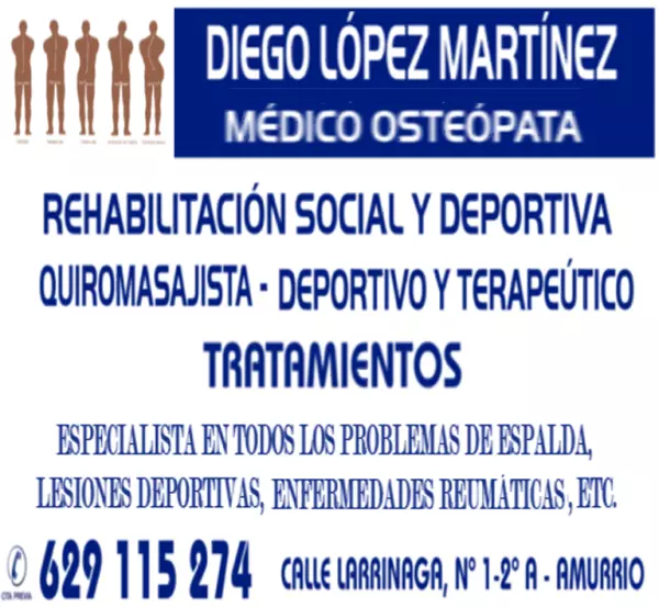 MÉDICO OSTEÓPATA-QUIROPRÁCTICO DEPORTIVO: