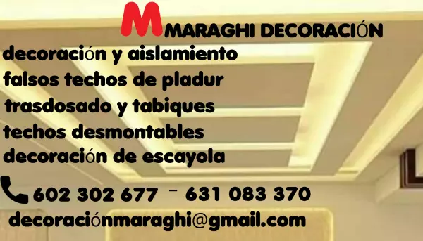 Decoración y aislamiento todo tipo de pladur