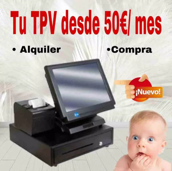 Alquiler TPV Táctil 55EUR mes
